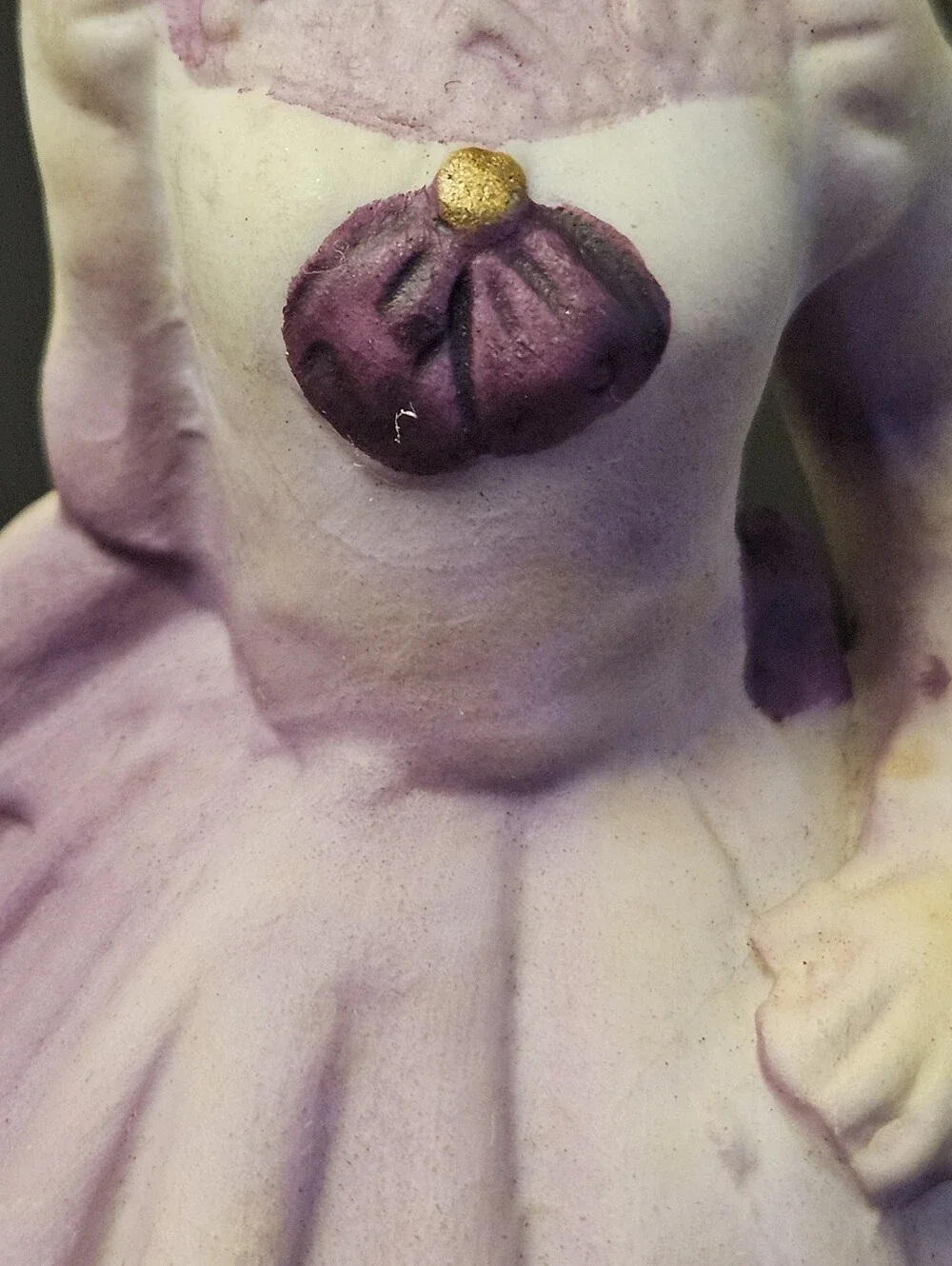 Vintage Bisque Porcelain Victorian Dancing Lady Figurines - Set of 2